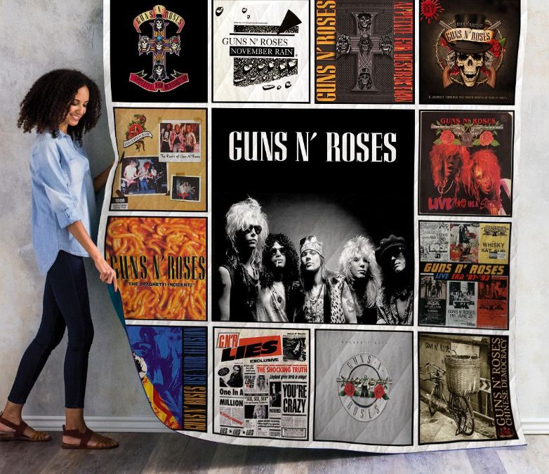 The Best Guns N' Roses Band Albums For Fans Quilt Blanket Bedding Set