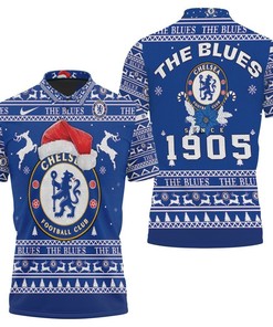The Blues Chelsea Football Club Ugly Christmas 3d Polo Shirt Jersey All Over Print Shirt 3d T-shirt