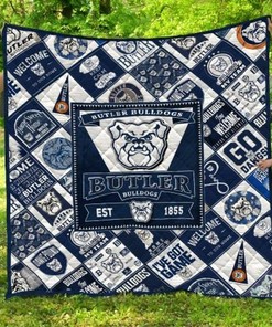 The Bulldogs Ncaa Butler Bulldogs Collection Quilt Blanket Bedding Set