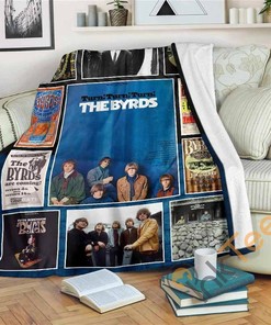 The Byrds Fleece Fan Gift Sherpa Fleece Blanket Gifts for Family, for Couple