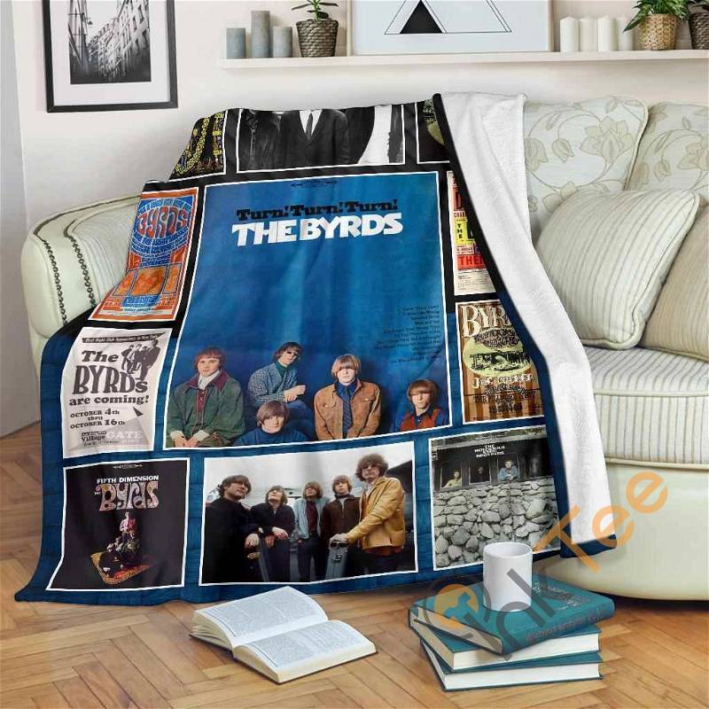 The Byrds Fleece Fan Gift Sherpa Fleece Blanket Gifts for Family, for Couple
