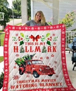 The Christmas Truck Hallmark Quilt Blanket Bedding Set