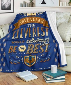 The Cleverest Ravenclaw Harry Potter Sherpa Fleece Blanket Gifts for Family, for Couple
