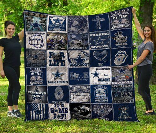 The Dallas Cowboys Quilt Blanket Bedding Set for Home Décor