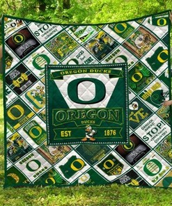 The Ducks Ncaa Oregon Ducks Combined Quilt Blanket Bedding Set