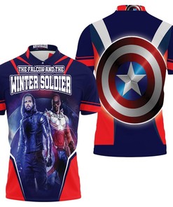 The Falcon And The Winter Soldier 3D All Over Print Polo Shirt