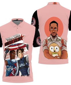The Falcon And The Winter Soldier Eyes Contact Polo Shirt All Over Print Shirt 3d T-shirt
