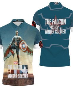 The Falcon And The Winter Soldier Real Power 3D All Over Print Polo Shirt