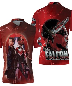 The Falcon And The Winter Soldier Real Power Of Fighting 3D All Over Print Polo Shirt