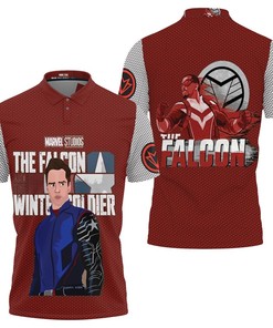The Falcon And The Winter Soldier Superheroes 3D All Over Print Polo Shirt
