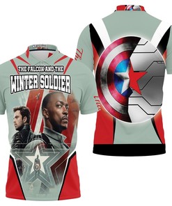The Falcon And The Winter Soldier Teammates Real Power 3D All Over Print Polo Shirt