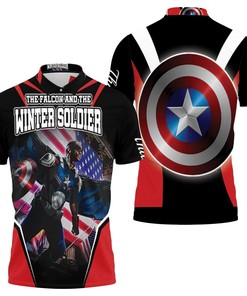 The Falcon New Captain America 3D All Over Print Polo Shirt