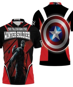 The Falcon Superhero New Captain 3D All Over Print Polo Shirt