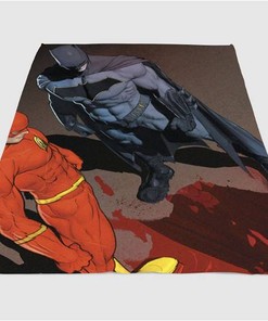 The Flash And Batman Sherpa Fleece Blanket Gifts for Family, for Couple