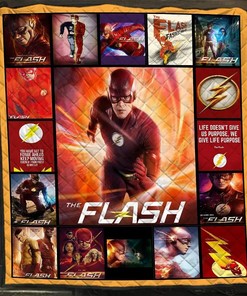 The Flash Blanket The Flash Dc Comics Characters Gift For Lovers Quilt