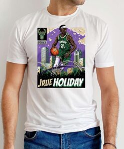 The Game Jrue Holiday Skyline Milwaukee Bucks T-Shirt