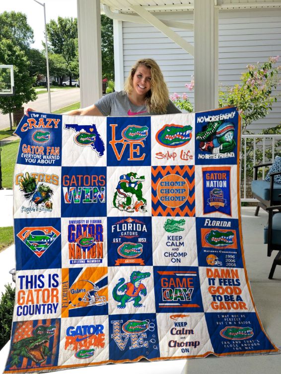 The Gators Florida Gators Combined Quilt Blanket Bedding Set