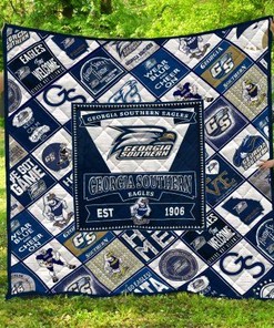 The Georgia Southern Eagles EST 16 Quilt Blanket Bedding Set