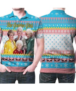 The Golden Girls Fan Christmas Knitting Pattern 3D All Over Print Polo Shirt
