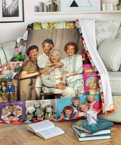 The Golden Girls Fleece Sherpa Fleece Blanket Gifts for Family, for Couple