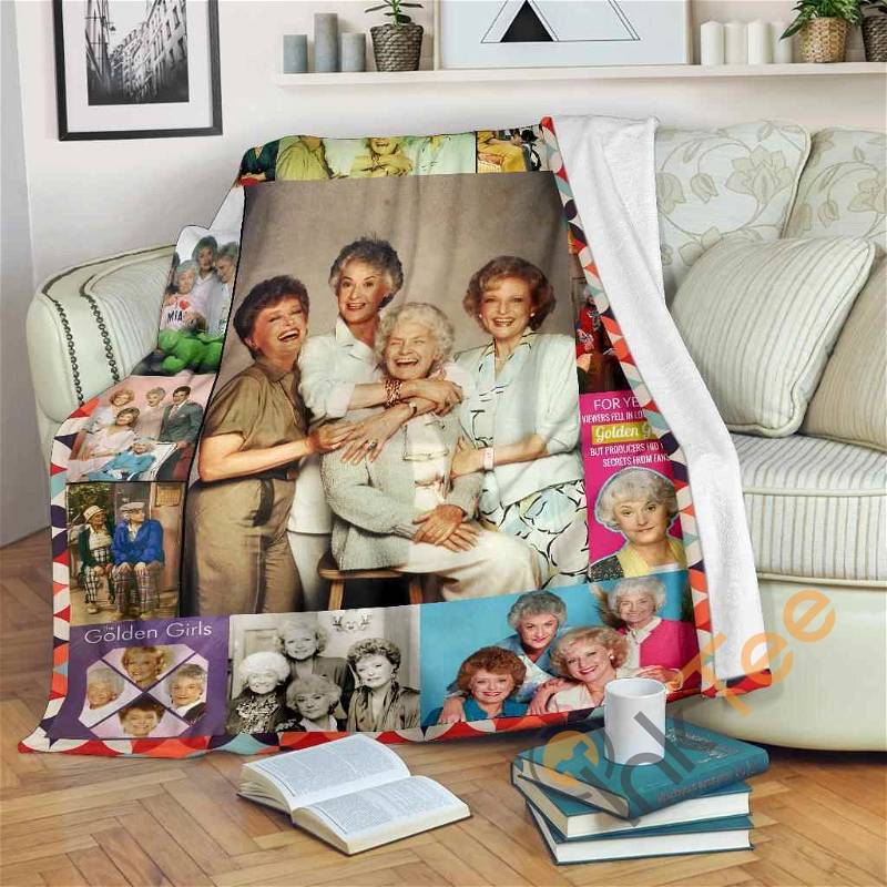 The Golden Girls Fleece Sherpa Fleece Blanket Gifts for Family, for Couple