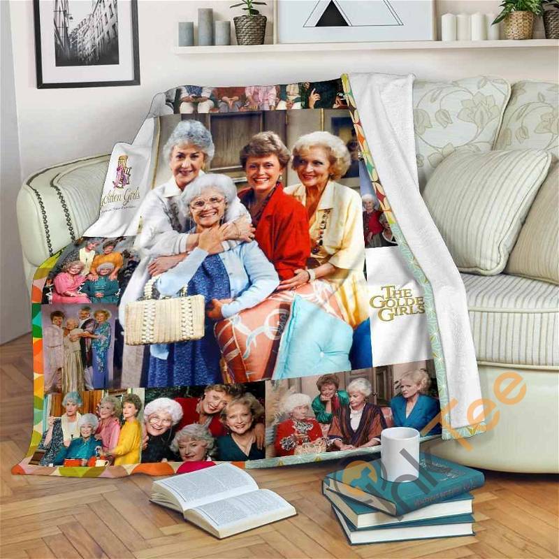 The Golden Girls Vintage Fleece Fan Sherpa Fleece Blanket Gifts for Family, for Couple