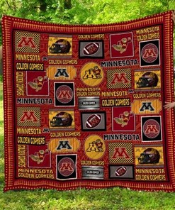 The Gophers Ncaa Minnesota Golden Gophers Loved Quilt Blanket Bedding Set