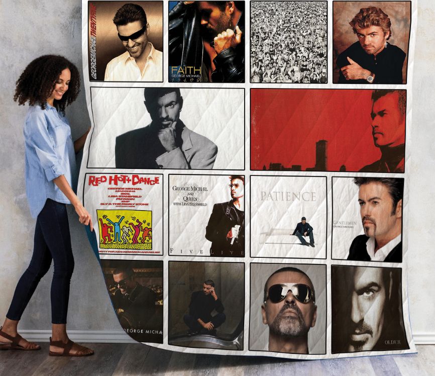 The Great George Michael Albums Collection Quilt Blanket Bedding Set
