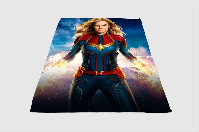 The Great Of Captain Marvel Sherpa Fleece Blanket Gifts for Family, for Couple