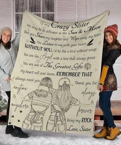 The Greatest Gift For Sister Blanket for Home Décor