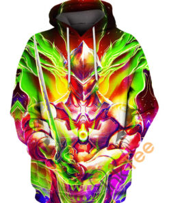 The Green Flames Hoodie 3D