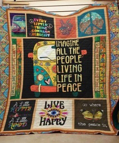 The Hippie Pattern Quilt Blanket Bedding Set for Home Décor