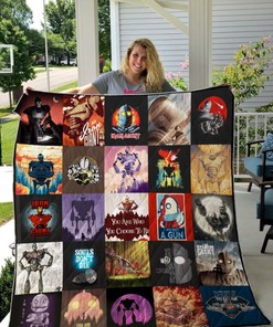 The Iron Giant Poster Quilt Blanket Bedding Set