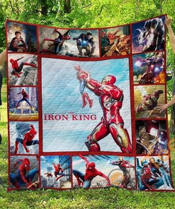 The Iron King Personalized Quilt Blanket and Bedding Set with 2 Pillowcases