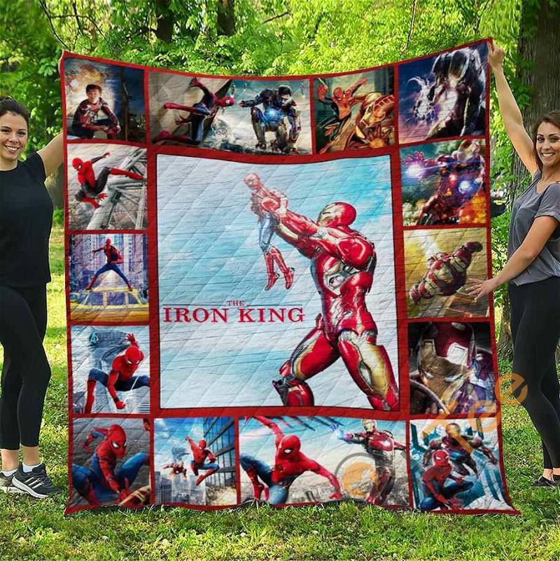 The Iron King Personalized Quilt Blanket and Bedding Set with 2 Pillowcases