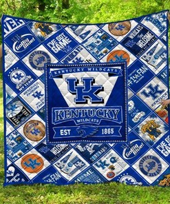 The Kentucky Wildcats Ncaa Quilt Blanket Bedding Set