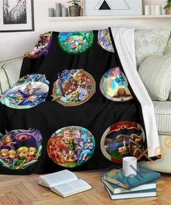 The Legend Of Zelda Circle Sherpa Fleece Blanket Gifts for Family, for Couple
