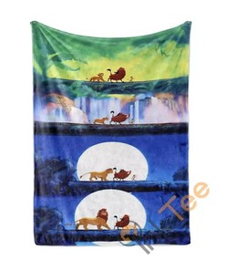 The Lion King Sherpa Fleece Blanket Gifts for Family, for Couple