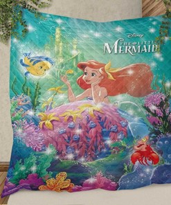 The Little Mermaid Prince Disney Christmas Gifts Lover Quilt Blanket Bedding Set