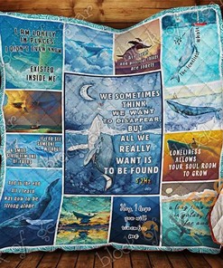 The Lonely Whale Quilt Blanket Bedding Set