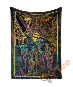 The Lovers Arcana Tarot Art Sherpa Fleece Blanket Gifts for Family, for Couple