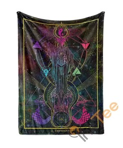 The Magus Arcana Tarot Art Sherpa Fleece Blanket Gifts for Family, for Couple