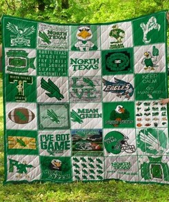The Mean Green Ncaa North Texas Mean Green Collection Collection Quilt Blanket