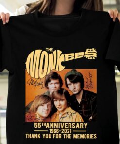 The Monkees Guitar 55Th Anniversary 1966-2021 Signatures Unisex T Shirt