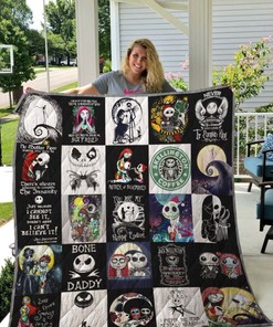 The Nightmare Before Christmas Jack And Sally Quilt Blanket Bedding Set