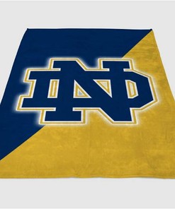 The Notre Dame Fighting Irish Baseball Sherpa Fleece Blanket Gifts for Family, for Couple