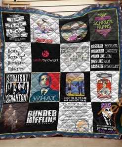 The Office Collage Quilt Blanket Bedding Set
