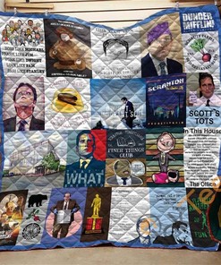 The Office Quotes Quilt Blanket Bedding Set