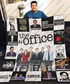 The Office TV Show Inspired Personalized Quilt Blanket Bedding Set