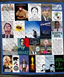 The Office Tv Series Quotes Blanket Boss Like Michael Prank Like Jim Gift For Lovers Quilt